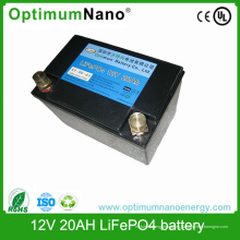 Batería de ciclo profundo 20ah Batería de iones de litio 12V para luz de flashlight